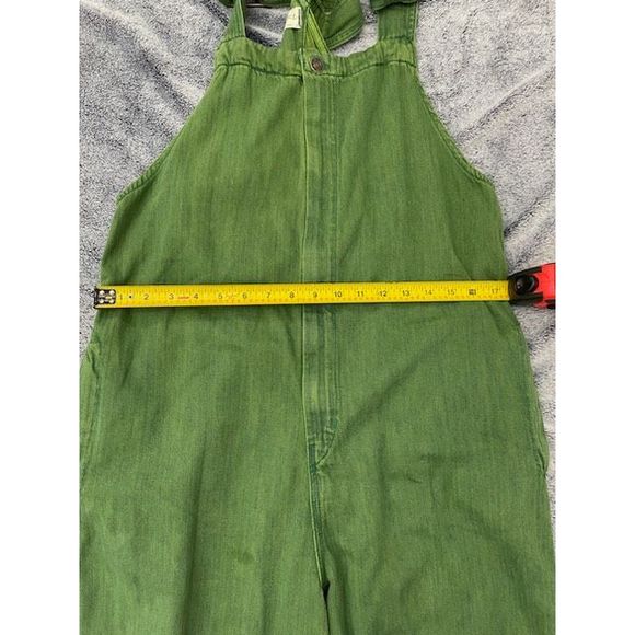 SOLD Free People We The Free Hunter Denim Overall in Spring Green Size Small - Picture 12 of 12